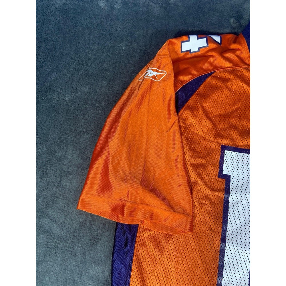 Brian GRIESE #14 Denver Broncos NFL ON FIELD REEBOK Jersey Large Orange - Picture 5 of 9